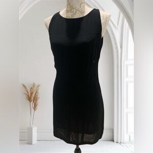 Authentic Chanel Dress Knee Length Wool  Size 42